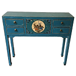 Консоль в китайском стиле с 4-мя ящиками Chinese Elm Console Table варинант исполнения - 1 | Loft Concept в Омске