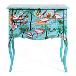 Комод с росписью Розовый фламинго L.XV CHEST OF DRAWERS Flowers with Flamingo варинант исполнения - 2 | Loft Concept в Омске