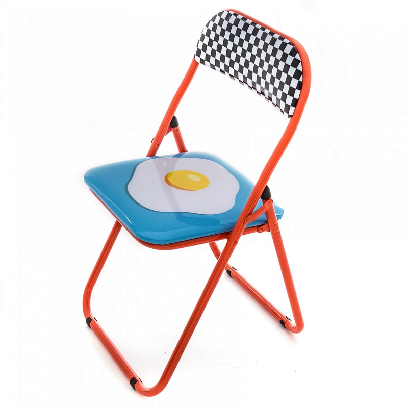 Стул Seletti Folding Chair Egg Мульти Красный в Омске | Loft Concept 