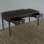 Письменный стол Elsa Dreams Walnut Шпон дерево с двумя ящиками варинант исполнения - 3 | Loft Concept в Омске