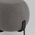 Пуф в ткани букле темно-серого цвета Pikelet варинант исполнения - 3 | Loft Concept в Омске