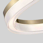 Люстра подвесная круглая светодиодная с золотым каркасом Ring Horizontal варинант исполнения - 2 | Loft Concept в Омске