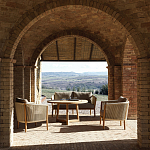 Дизайнерский уличный диван из массива дерева BOBOLI Sofa варинант исполнения - 2 | Loft Concept в Омске