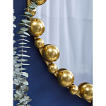 Зеркало круглое в фактурной золотистой раме из металла Mirror Golden Placer варинант исполнения - 4 | Loft Concept в Омске