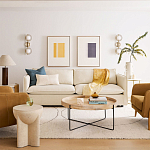 Журнальный стол с круглой деревянной столешницей Urban Style Space варинант исполнения - 4 | Loft Concept в Омске