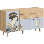 Буфет с принтом на дверцах Elise Cupboard варинант исполнения - 8 | Loft Concept в Омске