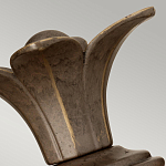 Бра для ванных комнат с прозрачным стеклянным плафоном в форме ананаса и декоративным основанием с рельефным узором Hinkley варинант исполнения - 8 | Loft Concept в Омске