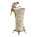 Ваза фарфоровая с птицей на бронзовой ветке Garden of Eden варинант исполнения - 2 | Loft Concept в Омске