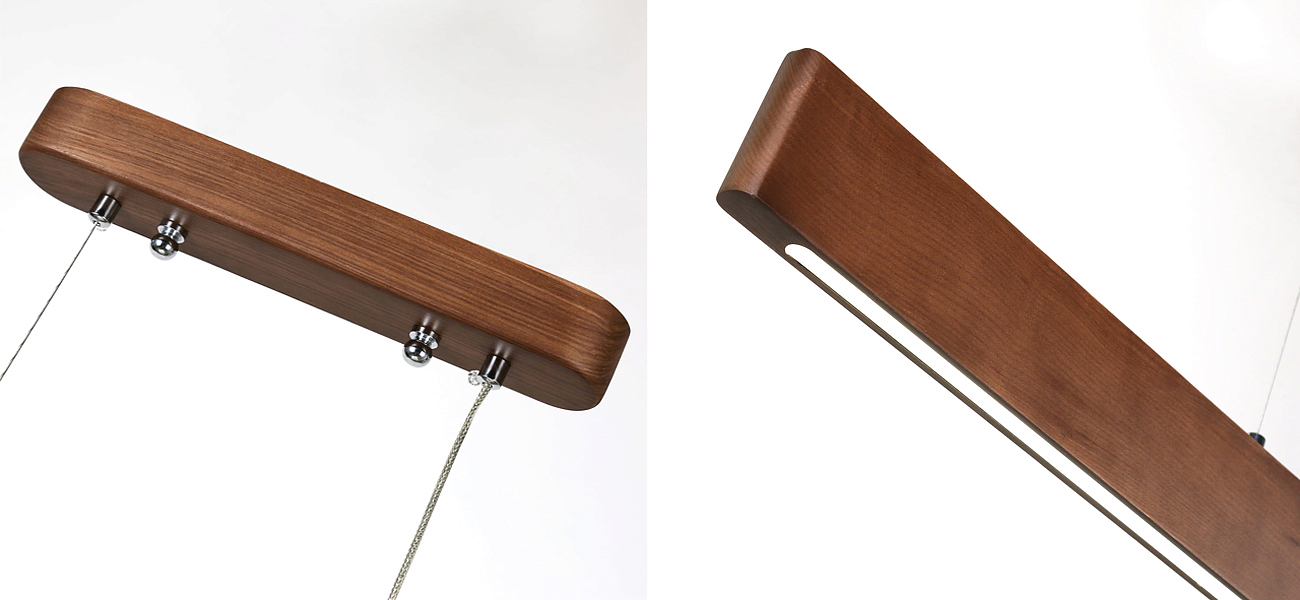 Люстра из натурального дерева Line Pendant Люстра из натурального дерева Line Pendant - Loft-Concept в Омске