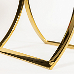 Кофейный столик на подстолье золотого цвета Noelle варинант исполнения - 5 | Loft Concept в Омске