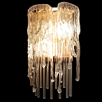 Бра с эффектом стекающего стекла и прозрачными трубками Textured Glass варинант исполнения - 5 | Loft Concept в Омске