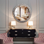 Настольная лампа с кремовым абажуром на граненном основании Crystal Facets варинант исполнения - 2 | Loft Concept в Омске