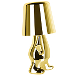 Настольная лампа фигурная золотого цвета с гладким абажуром Высота 19 см Sophia варинант исполнения - 4 | Loft Concept в Омске