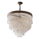 Люстра со стеклянными подвесками в виде круглых бусин Waterfall of Light варинант исполнения - 1 | Loft Concept в Омске