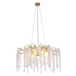 Люстра c подвесками из прозрачного хрусталя Диаметр 85 см FAIRYTREE Light варинант исполнения - 1 | Loft Concept в Омске