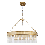 Люстра подвесная круглая со стеклянными трубками Nembus варинант исполнения - 1 | Loft Concept в Омске