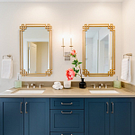 Зеркало прямоугольной металлической рамой с эффектом состаривания Accommodation варинант исполнения - 1 | Loft Concept в Омске