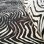 Мебельная ткань Шенилл черно-белый принт 140 см T3-1 варинант исполнения - 2 | Loft Concept в Омске