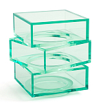 Стол журнальный в форме кубов Acrylic Furniture Lumina Mint Breeze варинант исполнения - 1 | Loft Concept в Омске