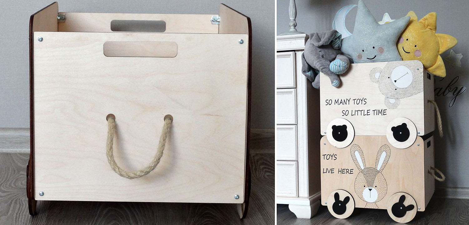 Ящик Wooden Box Bear Ящик Wooden Box Bear - Loft-Concept в Омске