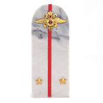 Сувенир Погон МВД из натурального камня мрамор Souvenir Epaulets варинант исполнения - 1 | Loft Concept в Омске