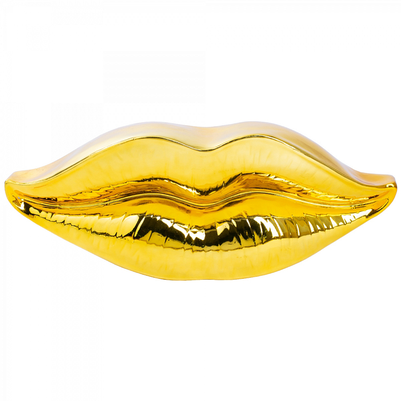 Настенный декор LIPS wall accessory GOLD Глянцевое золото в Омске | Loft Concept 