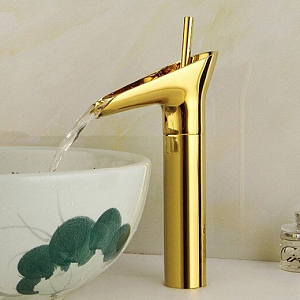 Смеситель для умывальника Золотой Gold toggle