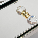 Тумбочка зеркальная с ящиком Mirror Chrome Cabinet варинант исполнения - 4 | Loft Concept в Омске