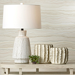 Настольная лампа с корпусом в форме вазы и белым абажуром Lots of Strokes варинант исполнения - 4 | Loft Concept в Омске