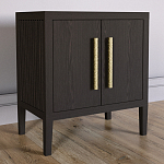 Тумбочка Primo с дверцами шпон темный орех варинант исполнения - 3 | Loft Concept в Омске