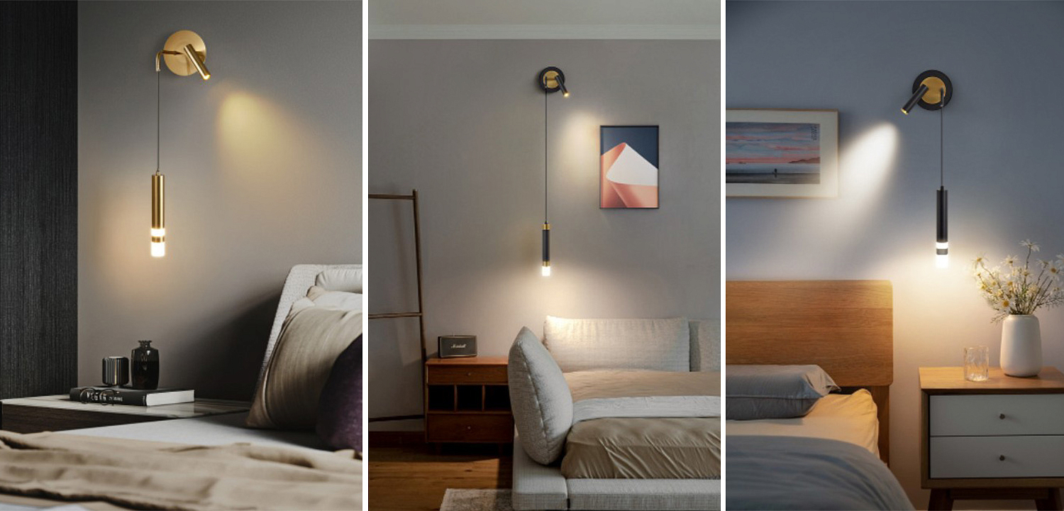 Бра-спот с подвесным светильником Spot Sconce Hanging Lamp Бра-спот с подвесным светильником Spot Sconce Hanging Lamp - Loft-Concept в Омске