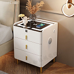 Умная прикроватная тумбочка c зарядкой для телефона Smart Furniture варинант исполнения - 1 | Loft Concept в Омске