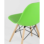 Пластиковый стул на ножках из массива бука Eames Light Green варинант исполнения - 3 | Loft Concept в Омске