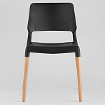 Пластиковый стул на ножках из массива бука Ferret Black 4 шт варинант исполнения - 2 | Loft Concept в Омске