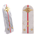 Сувенир Погон МВД из натурального камня мрамор Souvenir Epaulets варинант исполнения - 4 | Loft Concept в Омске