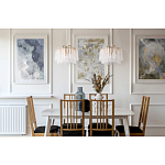 Люстра с подвесными рифлеными стеклянными трубками Nembus варинант исполнения - 23 | Loft Concept в Омске