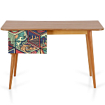 Письменный стол с принтом на ящиках Elise Desk варинант исполнения - 6 | Loft Concept в Омске