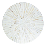 Столик с инкрустацией с перламутровым узором Dominic White варинант исполнения - 2 | Loft Concept в Омске