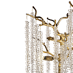 Лампа настольная со стеклянными подвесами цвет золото FAIRYTREE Light варинант исполнения - 2 | Loft Concept в Омске