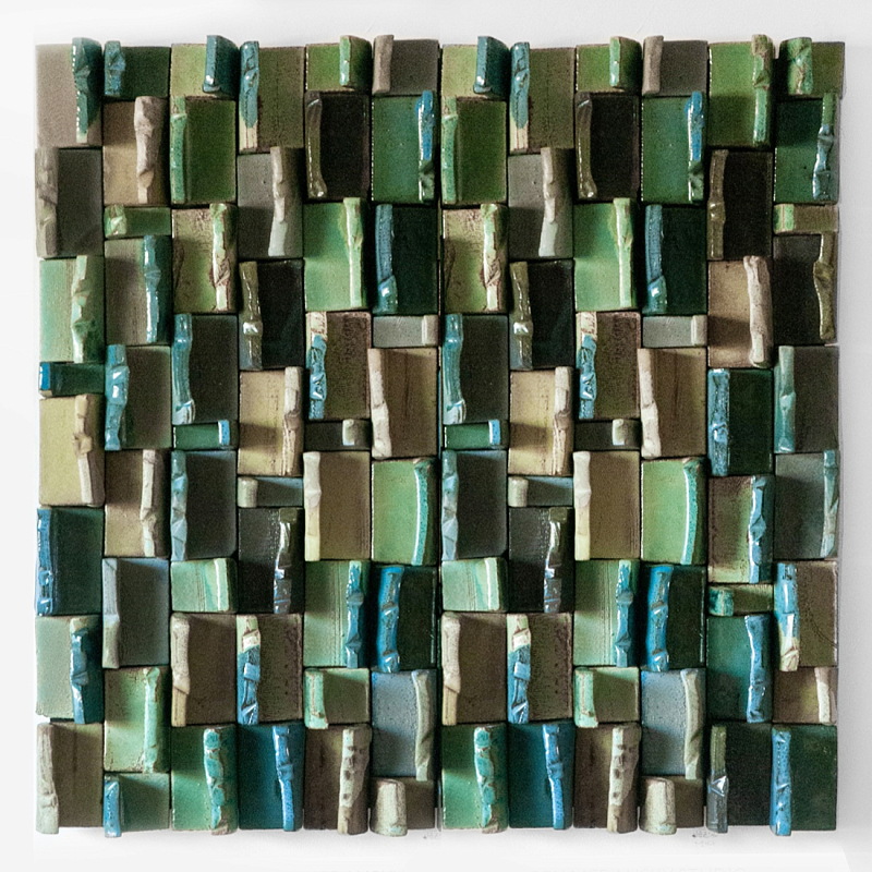 Абстрактное Объемное Панно Travers Green Зеленый в Омске | Loft Concept 