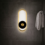 Бра с овальной рамой цвета латунь Midnight Orbit варинант исполнения - 5 | Loft Concept в Омске