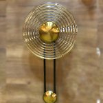 Бра с круглым рифленым плафоном янтарного цвета Savio Glass Disc Light варинант исполнения - 2 | Loft Concept в Омске