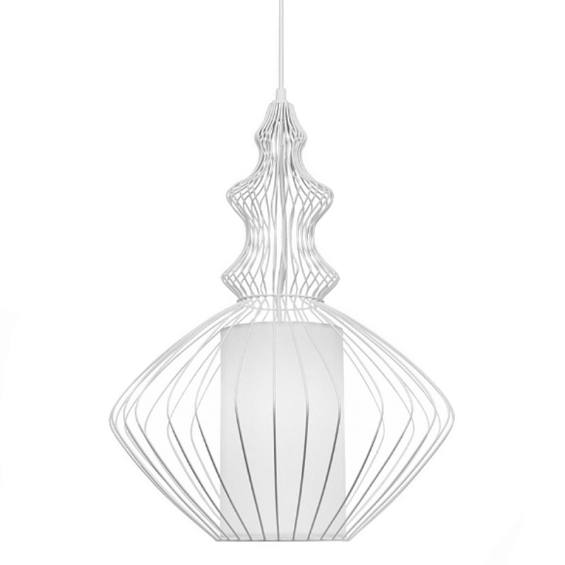 Подвесной светильник Wire Dream Pendant 2 Белый Белый в Омске | Loft Concept 