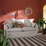 Зеркало из ротанга в форме цветка WICKER MIRROR 90 варинант исполнения - 3 | Loft Concept в Омске