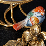 Чаша на ножке из стекла с бронзовыми элементами Bronze Branch варинант исполнения - 2 | Loft Concept в Омске