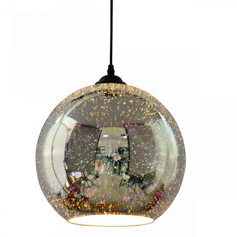 Подвесной светильник Drops Sphere disco Glass Pendant Lamp 18 Серый (Gray) Подвесной светильник Drops Sphere disco Glass Pendant Lamp 18 Серый (Gray) в Омске | Loft Concept