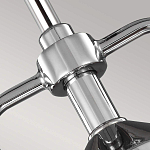 Подвесной светильник цвета хром с рифленым стеклянным цилиндрическим плафоном в современном стиле Feiss варинант исполнения - 4 | Loft Concept в Омске