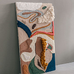 Тканый вручную текстильный гобелен Orchid варинант исполнения - 2 | Loft Concept в Омске