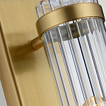 Бра вертикальное с рифленым стеклянным плафоном и прямоугольным основанием Quintiesse варинант исполнения - 4 | Loft Concept в Омске