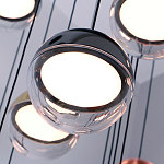 Люстра каскадная с черным круглым основанием 27 подвесов Celestial Waltz варинант исполнения - 4 | Loft Concept в Омске